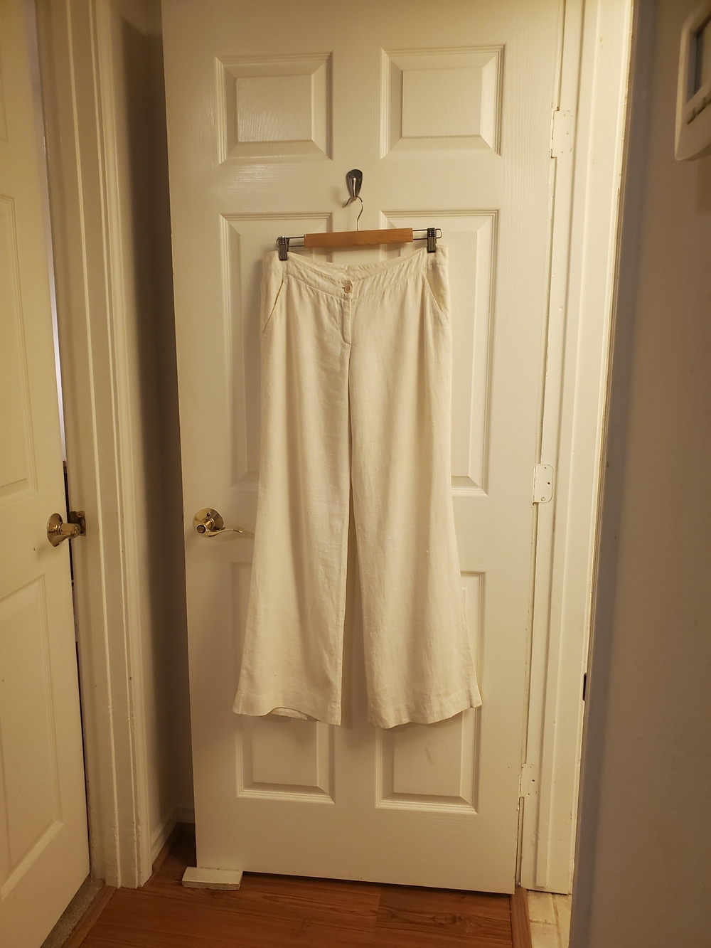 Missoni White Linen Wide-Leg Pants
